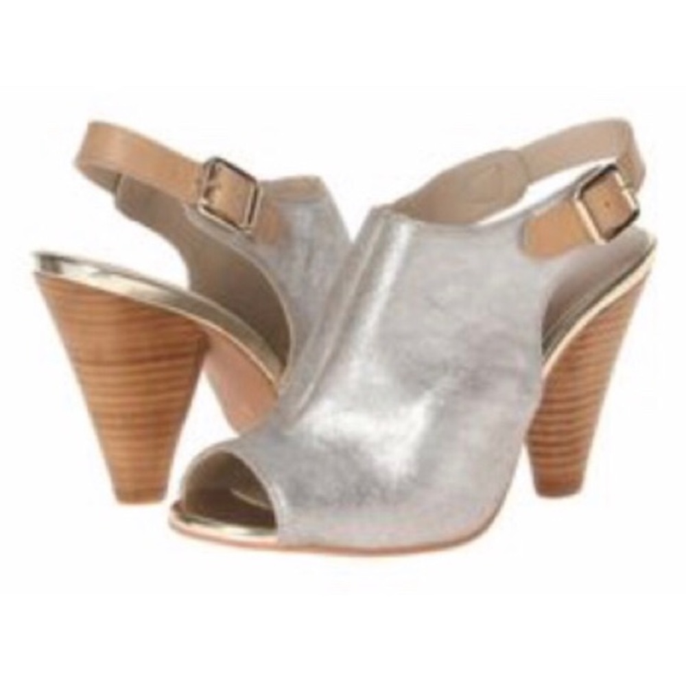Seychelles Callin My Bluff Metallic Slingbacks